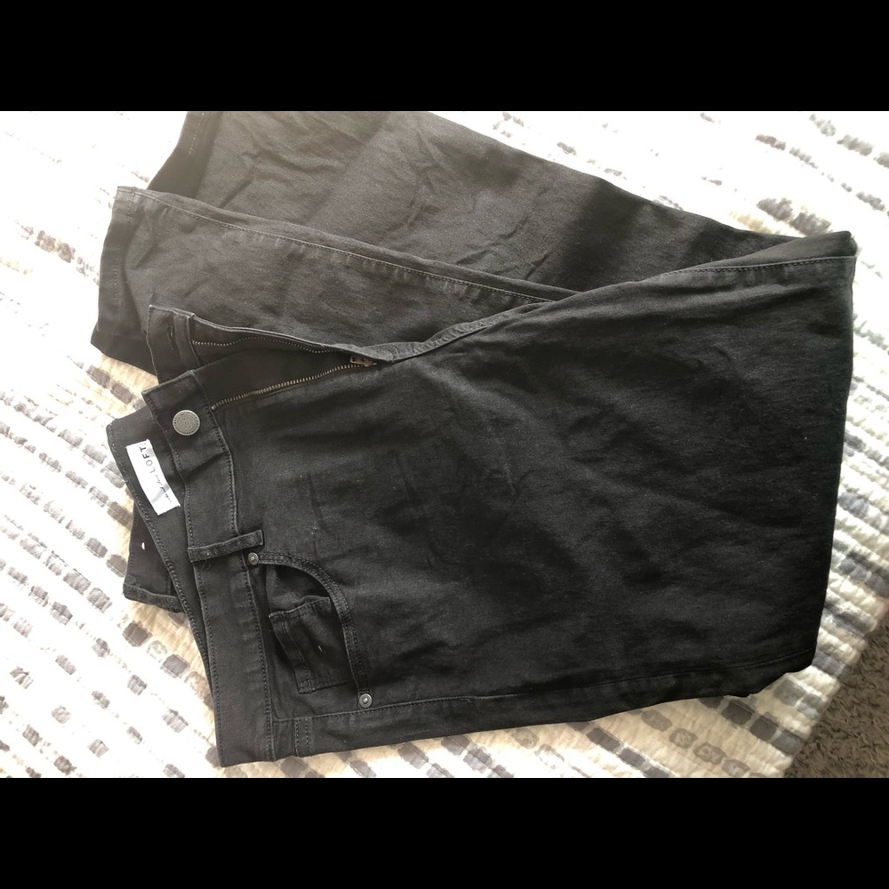 LOFT PLUS black jeans